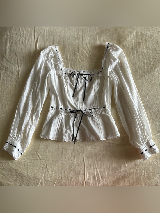 Reformation Tops - Reformation Haisley Blouse in White
